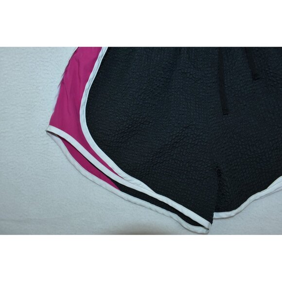 Nike Icon Clash Textured Tempo Women's Shorts Size L Running Black/ Pink Lined - Picture 5 of 13
